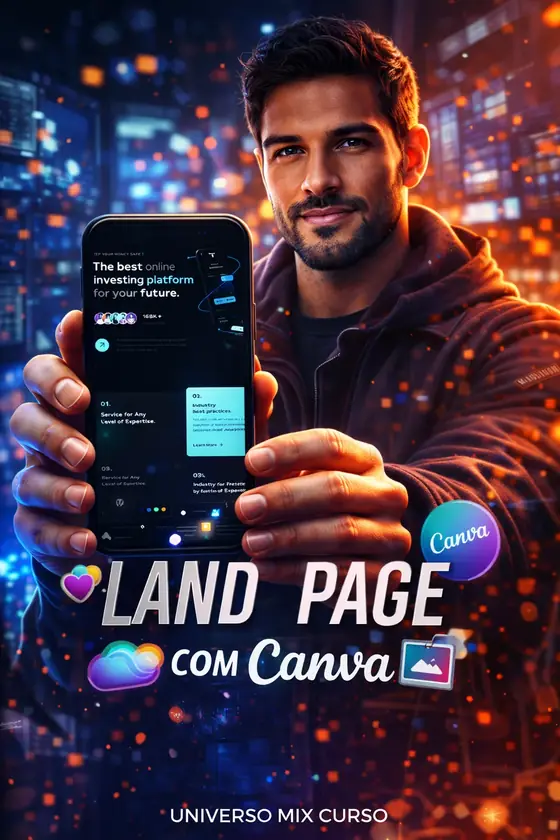 Capa de Landing Page com Canva